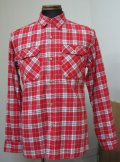 ハナレイ(Hanalei) Flannel Check L/S Work Shirts - Red 