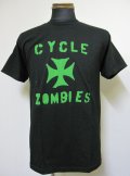 CycleZombiesサイクルゾンビーズIRON CROSS 半袖TEEシャツ-BLACK 