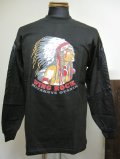 ウイングロック(Wingrock) No.009　INDIAN長袖TEEシャツ・ロングスリーブ-BLACK-Mサイズ