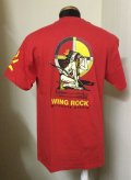 ウイングロック(Wingrock)No.016　半袖TEEシャツ INDIAN　CIRCLEバックプリント‐RED-