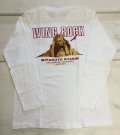 ウイングロック(Wingrock) No.026　ROCKFACE長袖TEEシャツ・ロングスリーブ‐WHITE