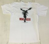 ウイングロック(Wingrock)No.028　EAGLE　半袖TEEシャツ　イーグルバックプリント‐WHITE