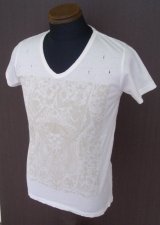 画像: INAPT Gothic Print Used 加工Tee White