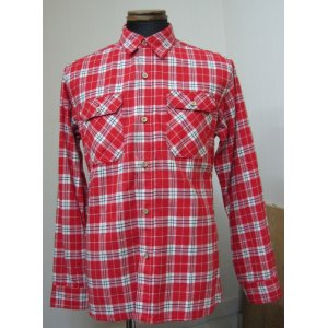 画像: ハナレイ(Hanalei) Flannel Check L/S Work Shirts - Red 