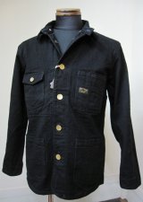 画像: ウエストライド(WESTRIDE)13FW RIDING COVERALL JKT -BLK DENIM　【送料無料】