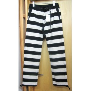 画像: ウエストライド(WESTRIDE)　BORDER LONG PANTS- BLK/CRM　【送料無料】