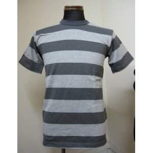 画像: ウエストライド(WESTRIDE)13SS 2.5インチボーダー半袖BORDER S/S TEE -DKH.GRY×H.GRY 