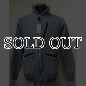 画像: ウエストライド(WESTRIDE) 無地 FULL ZIP STAND SWEATフルジップ・スタンド・スウェット-GRY【送料無料】 