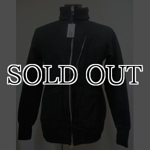 画像: ウエストライド(WESTRIDE) 無地 FULL ZIP STAND SWEATフルジップ・スタンド・スウェット-BLACK【送料無料】 