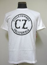 画像: CycleZombiesサイクルゾンビーズCALIFORNIA S/S T-SHIRT 半袖TEEシャツ-WHITE