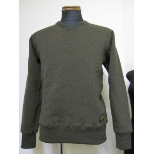 画像: ウエストライド(WESTRIDE)15FW V-NECK KNIT ブイネックニット- GRN　【送料無料】