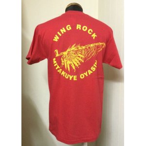 画像: ウイングロック(Wingrock)No.012　半袖TEEシャツ メディスン・パイプ　バックプリント‐RED-