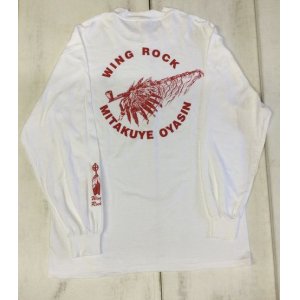 画像: ウイングロック(Wingrock) No.029　長袖TEEシャツ 　メディスン・パイプ　バックプリント ロングスリーブー ヘインズ