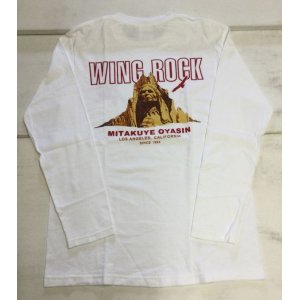 画像: ウイングロック(Wingrock) No.026　ROCKFACE長袖TEEシャツ・ロングスリーブ‐WHITE