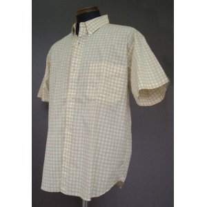 画像: Orange Small Dot  Short Sleeve Shirts -Beige