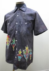 画像: HIHO BATIK MOUNTAIN タイダイ染めシャツ - Black 