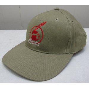 画像: INDIAN(インディアン)ロゴCAP -Beige