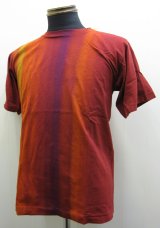 画像: Sundog Tyedye Line Tee - Maroon