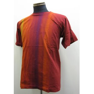 画像: Sundog Tyedye Line Tee - Maroon