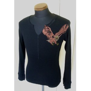 画像: Burden Vneck Eagle L/S -Black