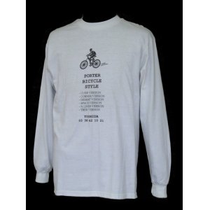 画像: Porter Bicycle Style L/S Tee White 