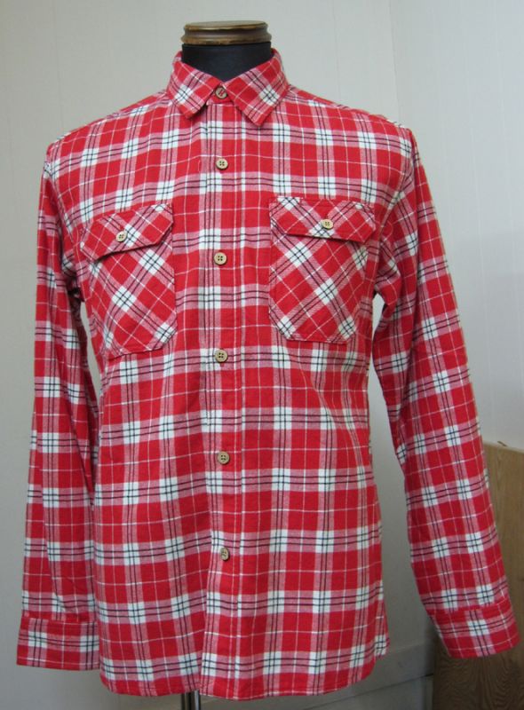 画像1: ハナレイ(Hanalei) Flannel Check L/S Work Shirts - Red 