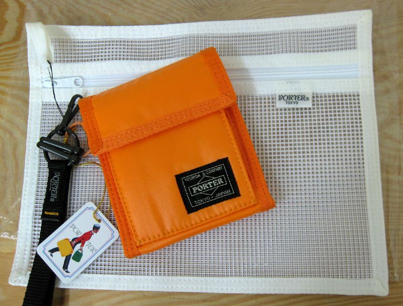 画像1: 吉田カバン・Porter(ポーター) 財布 カプセルシリーズ（縦二つ折りタイプ） -Orange 