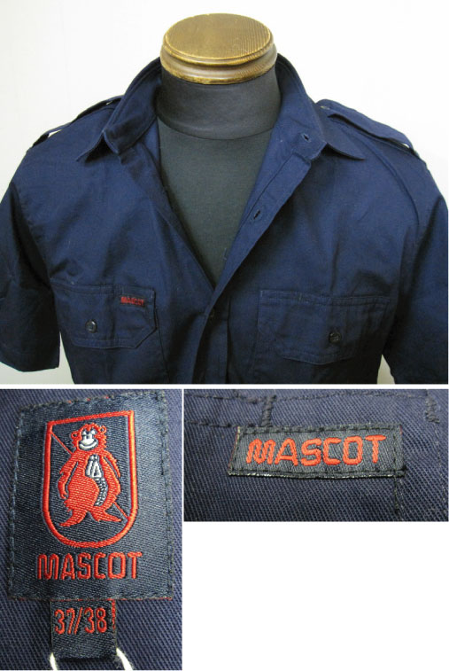画像: マスコット(MASCOT)半袖ワークシャツ-Navy
