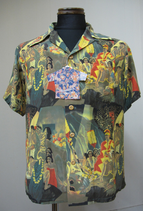 画像1: DENIME(ドゥニーム) カメハメハ・ハワイアン半袖シャツ