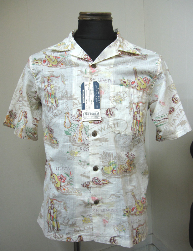 画像1: サンサーフ(SUNSURF) LANDofALOHAコットンリネン半袖オープンシャツ‐WHITE 
