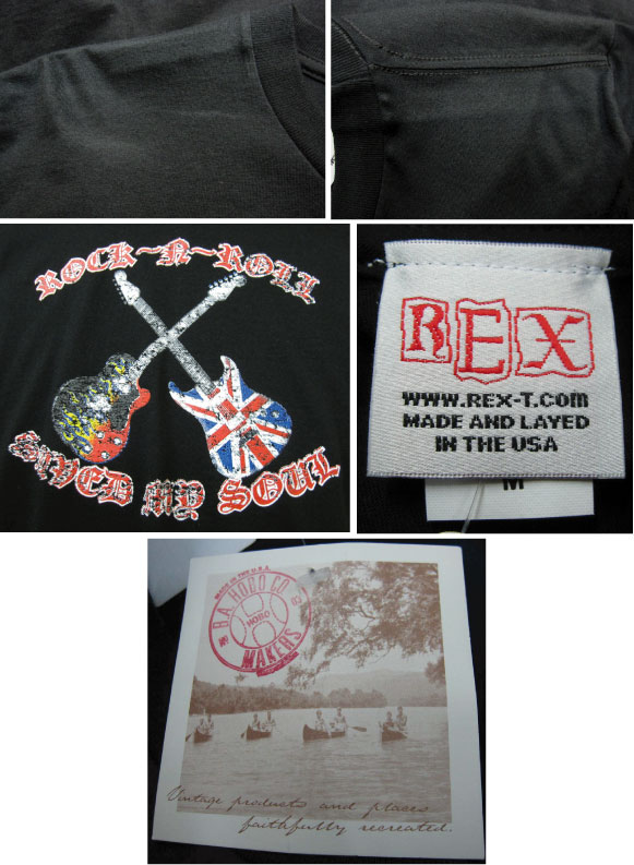 画像: REX Rock'n' Roll TEE　-　BLACK 