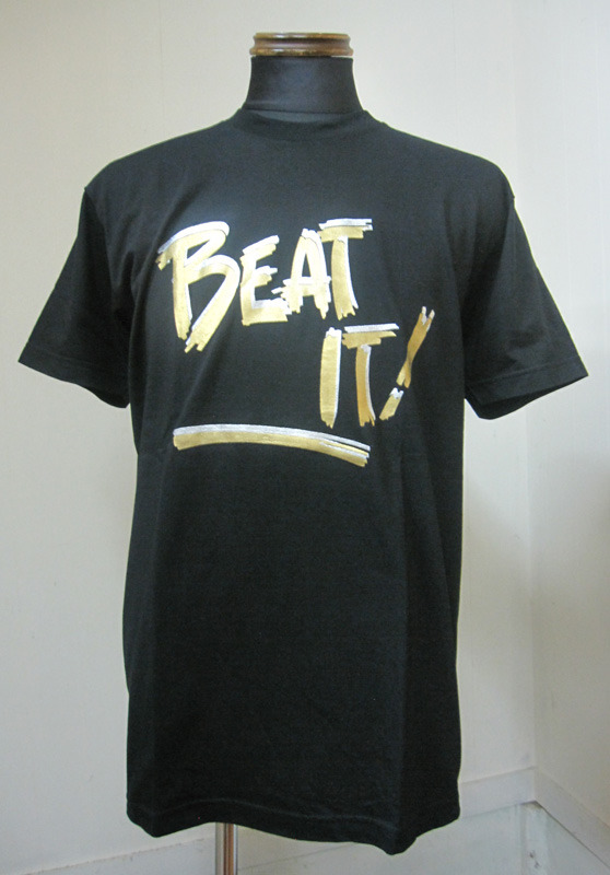 画像1: BEAT IT! 半袖Tシャツ-BLACK