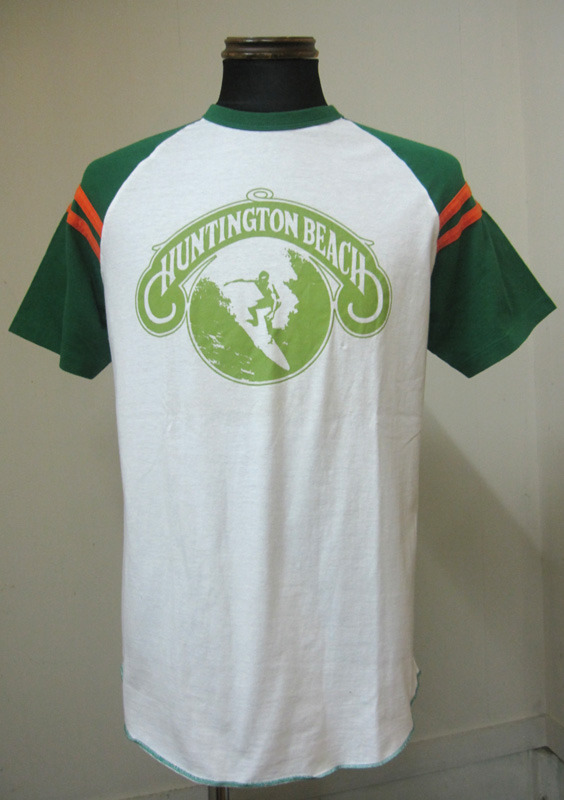画像1: Hollisterホリスター Chuntington Beachラグラン半袖Tシャツ 
