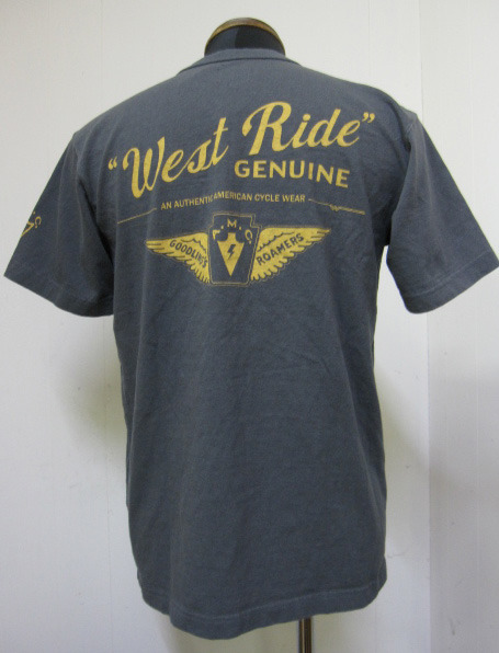 画像: ウエストライド(WESTRIDE)15-01ウイングロゴ半袖Tシャツ- CHCL