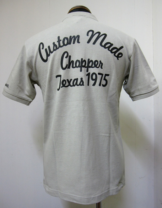 画像: Acoustic(アコースティック) CUSTOM MADE CHOPPER TEXAS 1975 POLO SHIRTSポロシャツ- GREY