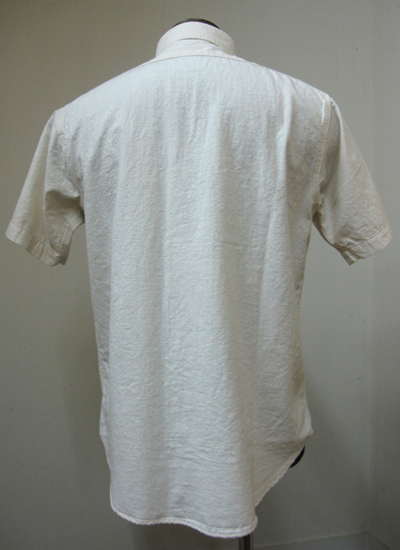 画像: シュガーケーン(Sugarcane)フラップ付シャンブレー・ワークシャツ半袖SC35875A‐401WhtA