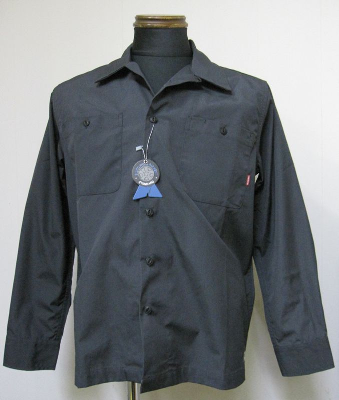 画像1: BLUCOブルコ　 OL-109 STANDERD WORK SHIRTS L/S ワークシャツ -GRAY