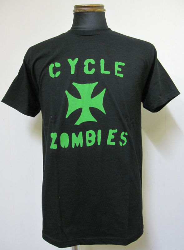 画像1: CycleZombiesサイクルゾンビーズIRON CROSS 半袖TEEシャツ-BLACK 