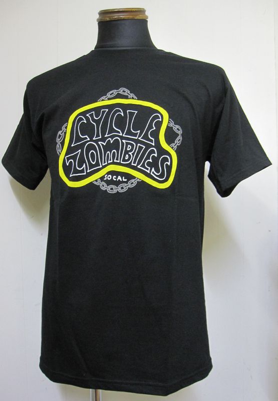 画像1: CycleZombiesサイクルゾンビーズCHAINS 半袖TEEシャツ-BLACK