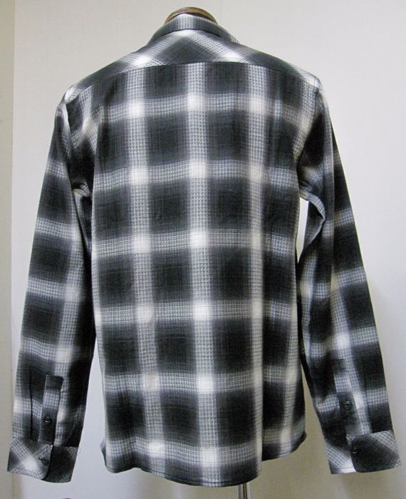 画像: FUCT(ファクト) FUCT SSDD OMBRE CHECK SHIRT 6307開襟長袖シャツ【送料無料】 