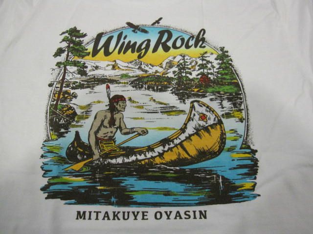 画像: ウイングロック(Wingrock)No.001　ワンポイント・カヌーバックプリント長袖LONGSLEEVE　TEEシャツ 