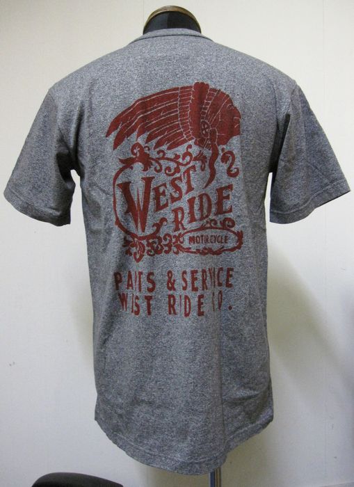 画像: ウエストライド(WESTRIDE) 16-11 インディアンヘッド半袖Tシャツ- GRY