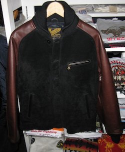 画像1: Y2レザー　TB136　STEER SUEDE STEER OIL RIB JKT【送料無料】 