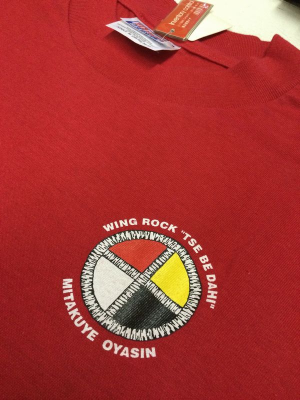 画像3: ウイングロック(Wingrock)No.012　半袖TEEシャツ メディスン・パイプ　バックプリント‐RED-