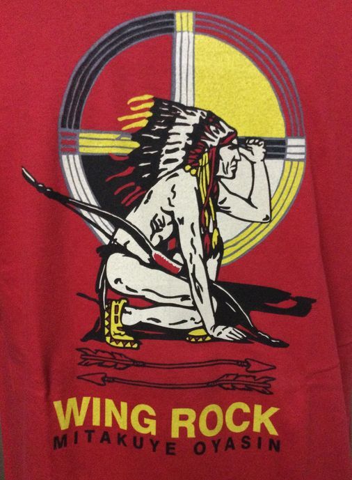 画像: ウイングロック(Wingrock)No.016　半袖TEEシャツ INDIAN　CIRCLEバックプリント‐RED-