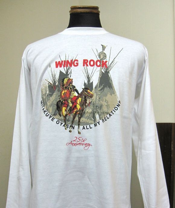 画像1: ウイングロック(Wingrock) 25周年 No.006　長袖TEEシャツ・ロングスリーブ-WHITE‐