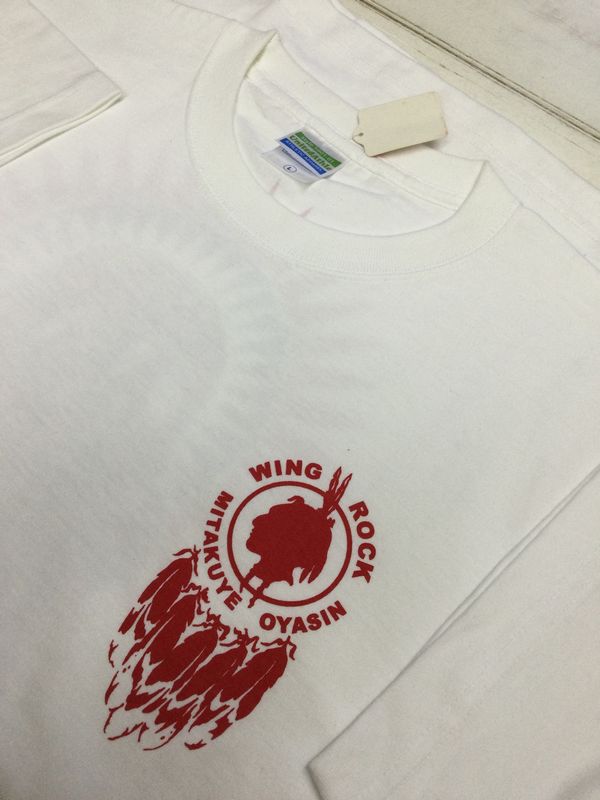 画像3: ウイングロック(Wingrock)No.014　ワンポイント・バックフェザープリント半袖TEEシャツ