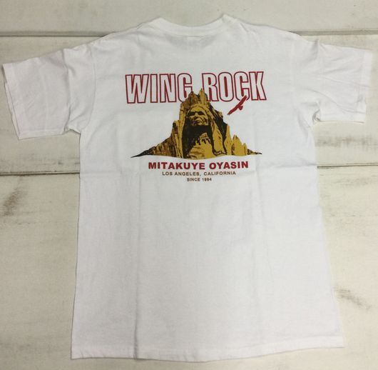 画像1: ウイングロック(Wingrock)No.022　ROCKFACE半袖TEEシャツ・ロングスリーブ‐WHITE-Mサイズ