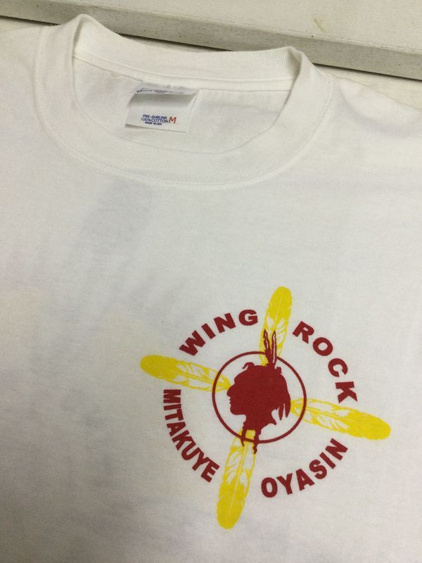 画像: ウイングロック(Wingrock) No.023　長袖TEEシャツ 4Feather・ロングスリーブーWHITE-UnitedSportsMサイズ・ミスプリ