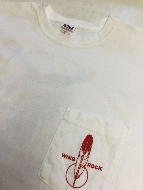 画像: ウイングロック(Wingrock)No.028　EAGLE　半袖TEEシャツ　イーグルバックプリント‐WHITE